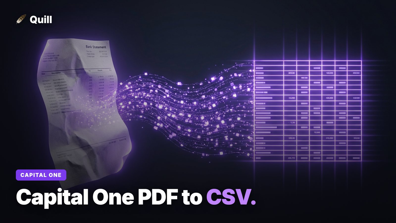 How to Convert a Capital One Statement PDF to CSV