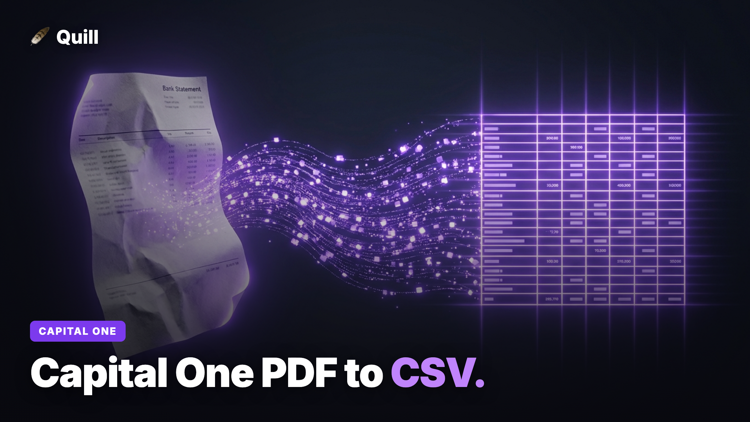 How to Convert a Capital One Statement PDF to CSV