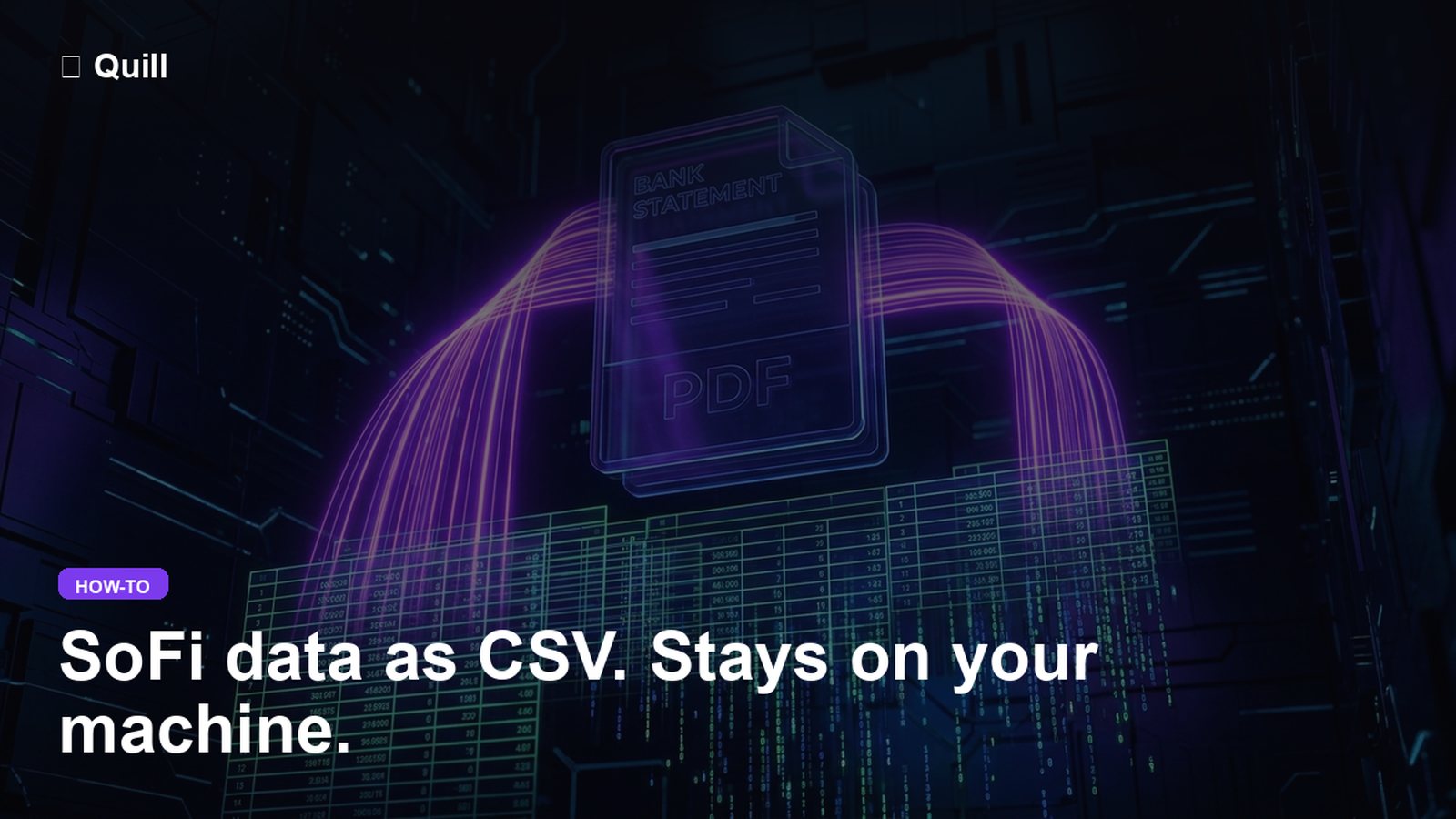 How to Convert a SoFi Statement PDF to CSV