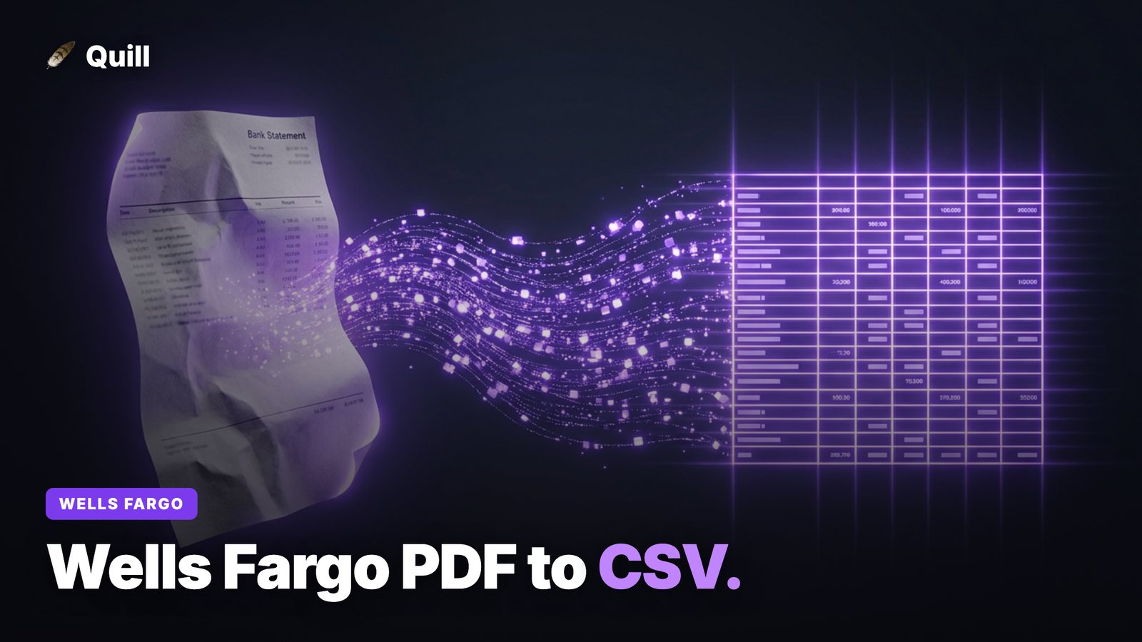 How to Convert a Wells Fargo Statement PDF to CSV