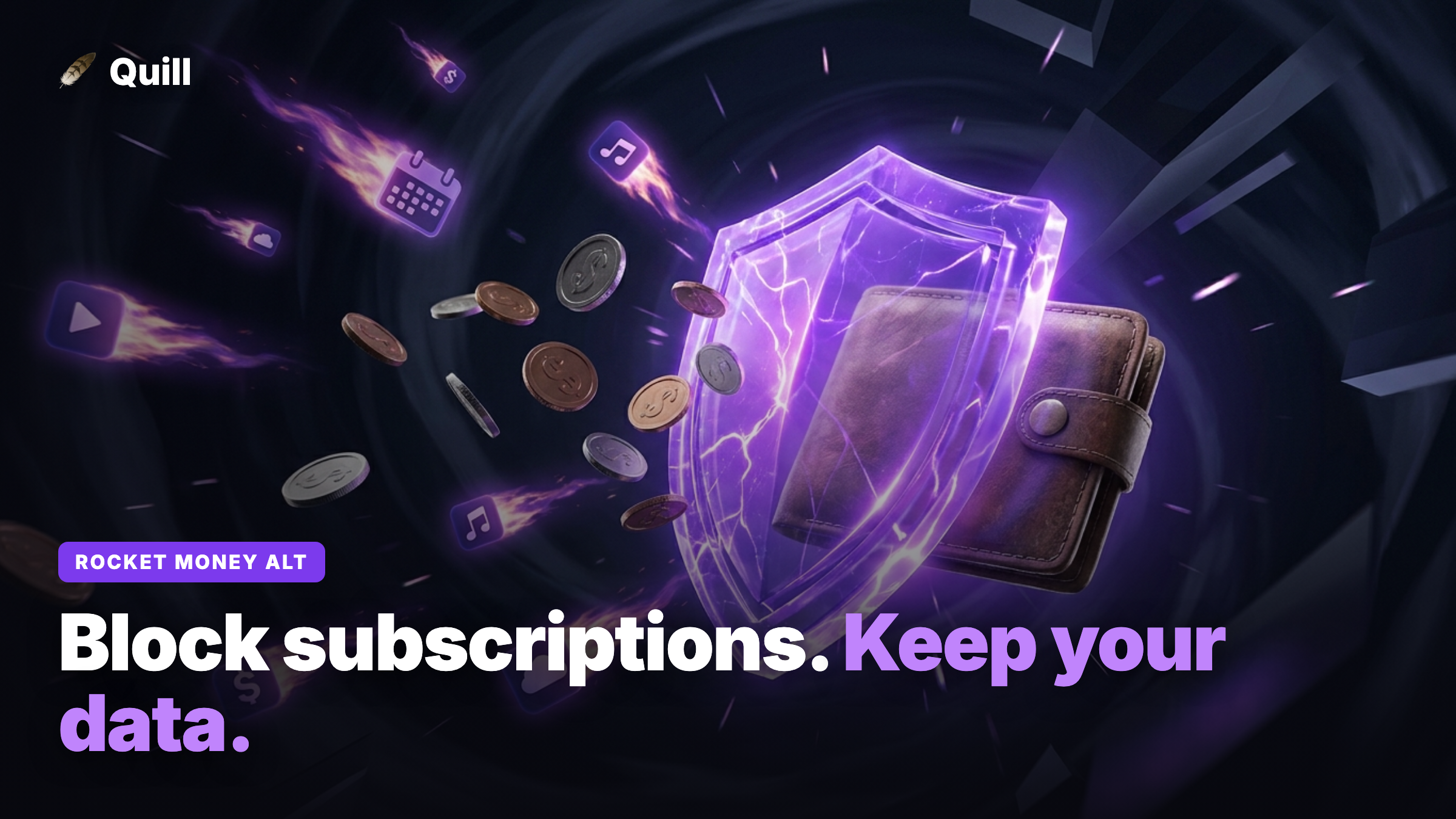 A Private Rocket Money Alternative (No Bank Login, One-Time Purchase)
